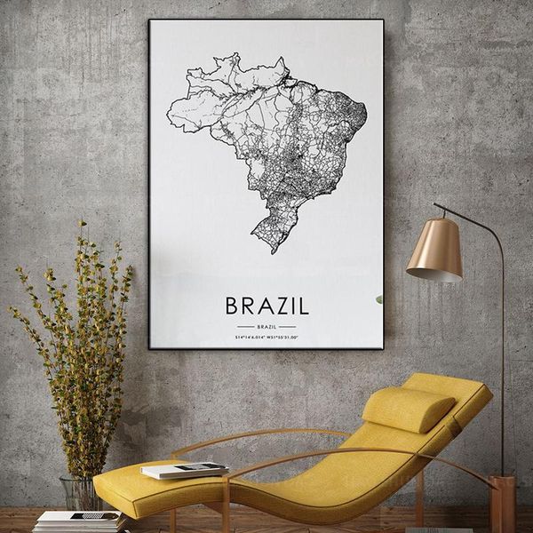 paintings brazil country road map nordic living room decoration canvas poster modern home decor art print painting
paintings brazil country road map nordic living room decoration canvas poster modern home decor art print painting