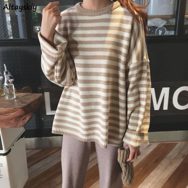 women's sweaters women chic lovely simple ulzzang striped daily soft college ladies knitwear all-match autumn basic teens knit, White;black
women's sweaters women chic lovely simple ulzzang striped daily soft college ladies knitwear all-match autumn basic teens knit, White;black