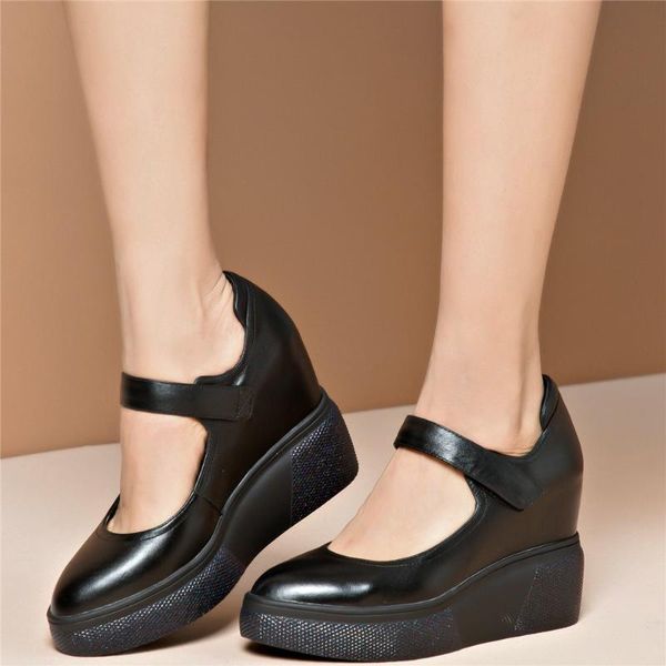 dress shoes 2021 platform pumps women genuine leather wedges high heel mary janes female loop round toe fashion sneakers casual, Black
dress shoes 2021 platform pumps women genuine leather wedges high heel mary janes female loop round toe fashion sneakers casual, Black