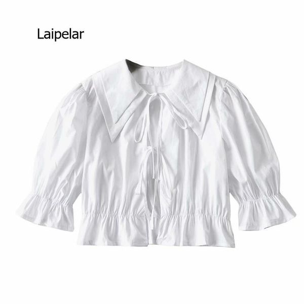 summer women's blouse shirt fashion retro doll tie with puff sleeve plus size clothing polos, White
summer women's blouse shirt fashion retro doll tie with puff sleeve plus size clothing polos, White