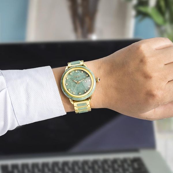 wristwatches pure natural jade watch for fashionable men luxury men's mechanical automatic waterproof calendar display reloj hombre, Slivery;brown
wristwatches pure natural jade watch for fashionable men luxury men's mechanical automatic waterproof calendar display reloj hombre, Slivery;brown
