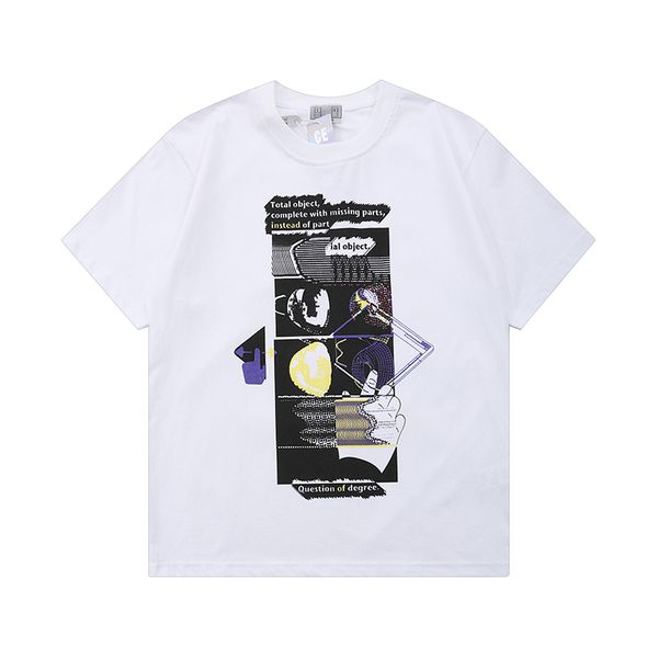 white color 21ss patchwork pattern t shirt men women short sleeve tees fashion wear streetwear hip hop t-shirts, White;black
white color 21ss patchwork pattern t shirt men women short sleeve tees fashion wear streetwear hip hop t-shirts, White;black