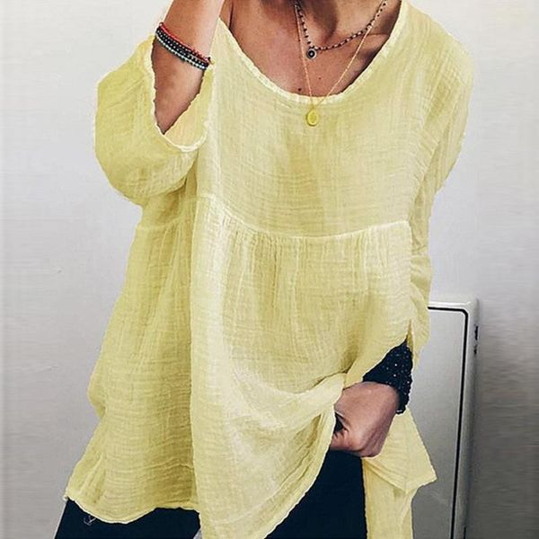 women's blouses & shirts blouse shirt o neck solid color fashion casual loose simple long-sleeved 2021, White
women's blouses & shirts blouse shirt o neck solid color fashion casual loose simple long-sleeved 2021, White