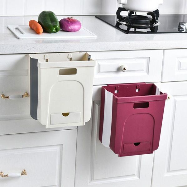 waste bins 1pcs wall mounted folding bin kitchen cabinet door hanging trash garbage car can foldable cleaning 
waste bins 1pcs wall mounted folding bin kitchen cabinet door hanging trash garbage car can foldable cleaning