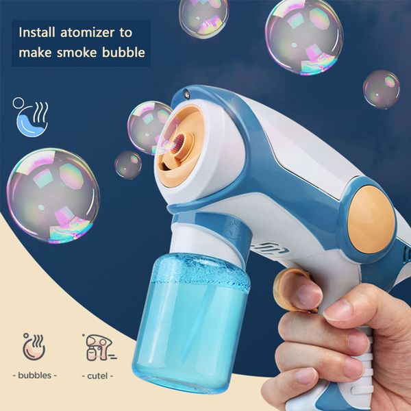 2021 new summer smoke magic bubble machine electric automatic bubble blower maker gun kids outdoor toys birthday gift
2021 new summer smoke magic bubble machine electric automatic bubble blower maker gun kids outdoor toys birthday gift