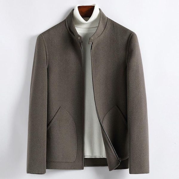 men's wool & blends autumn 2022 winter men coats slim fit thick woolen overcoat casual warm windbreaker jacket male clothing b436, Black
men's wool & blends autumn 2022 winter men coats slim fit thick woolen overcoat casual warm windbreaker jacket male clothing b436, Black