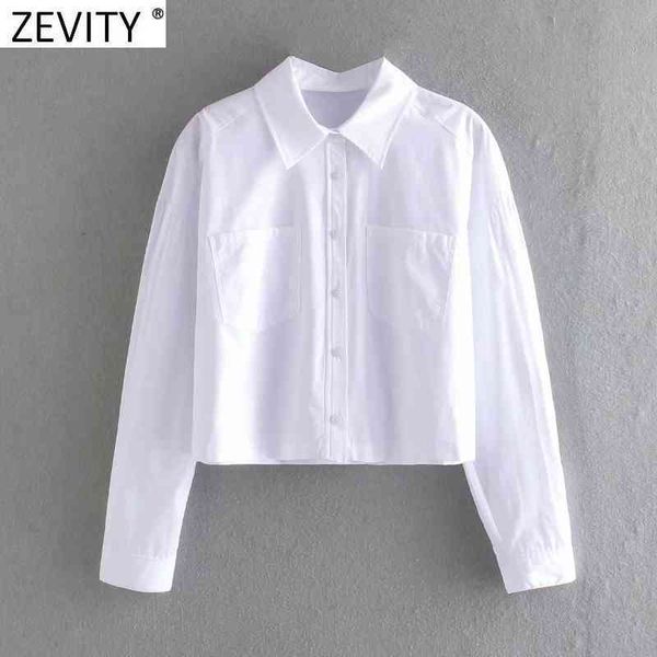 zevity women fashion double pockets patch casual smock blouse office lady breasted short shirts chic business blusas ls9036 210419, White
zevity women fashion double pockets patch casual smock blouse office lady breasted short shirts chic business blusas ls9036 210419, White