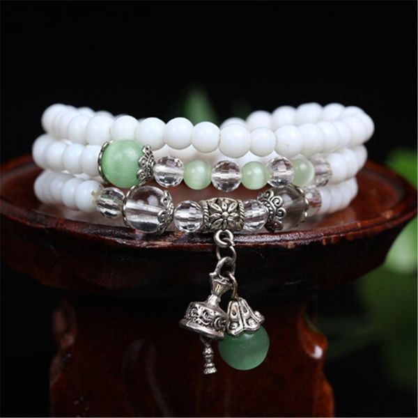 beaded, strands natural crystal white yanqu blue cat's eye fashion 108 buddha beads bracelet multi-layer bracelets women's jewelry, Black
beaded, strands natural crystal white yanqu blue cat's eye fashion 108 buddha beads bracelet multi-layer bracelets women's jewelry, Black