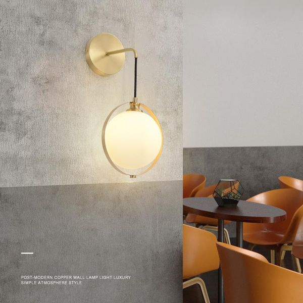wall lamp nordic minimalist living room copper gold glass ball bedroom bedside corridor sconce light home decoration fixtures
wall lamp nordic minimalist living room copper gold glass ball bedroom bedside corridor sconce light home decoration fixtures