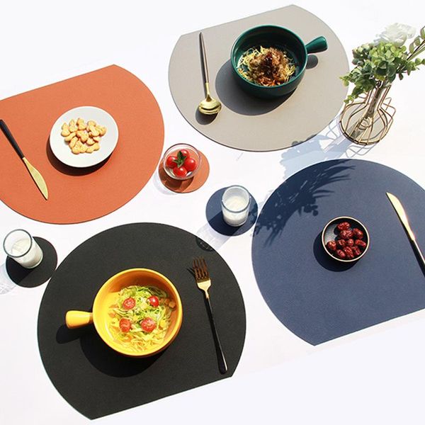 mats & pads a set of placemats pu waterproof oil-proof double-layer semicircular leather nordic two-color home dining table restaurant
mats & pads a set of placemats pu waterproof oil-proof double-layer semicircular leather nordic two-color home dining table restaurant