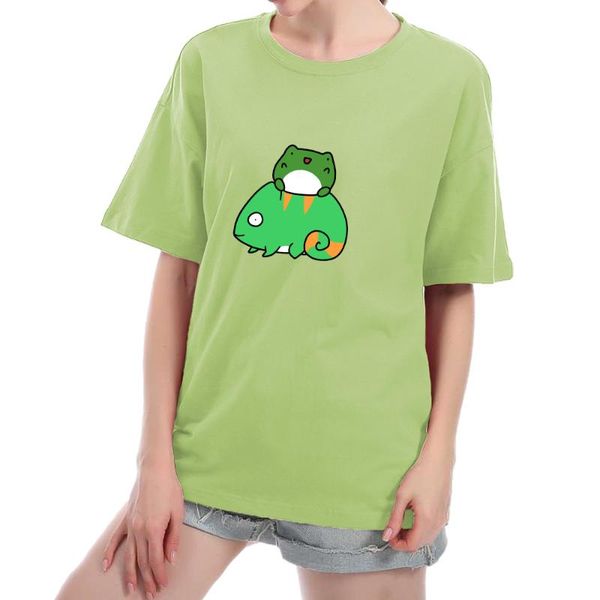 women's t-shirt cute frog shirt cotton harajuku overszied t drop shoulder tees 90s aesthetic girls green for women vintage streetwear, White
women's t-shirt cute frog shirt cotton harajuku overszied t drop shoulder tees 90s aesthetic girls green for women vintage streetwear, White