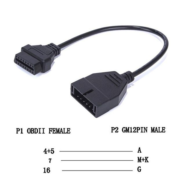 diagnostic tools obdii obd 2 connector adapter for gm 12 pin gm12 to 16 auto cable vehicles autoscanner est
diagnostic tools obdii obd 2 connector adapter for gm 12 pin gm12 to 16 auto cable vehicles autoscanner est
