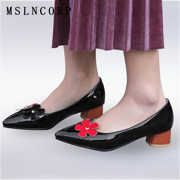 dress shoes size 34-46 women patent leather pumps spring autumn fashion elegant round toe med heels flower party wedding casual footwear, Black
dress shoes size 34-46 women patent leather pumps spring autumn fashion elegant round toe med heels flower party wedding casual footwear, Black