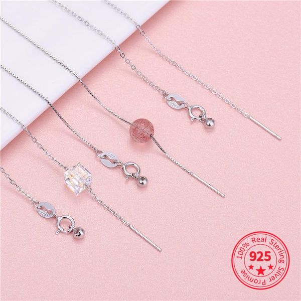 chains 925 sterling silver universal string beads chain needle passepartout diy adjustable cross clavicle box necklace for women
chains 925 sterling silver universal string beads chain needle passepartout diy adjustable cross clavicle box necklace for women