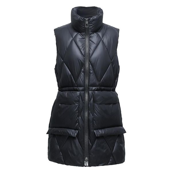 coat autumn winter vest waistcoat women long jacket sleeveless stand collar cotton warm pockets solid woman women's vests, Black;white
coat autumn winter vest waistcoat women long jacket sleeveless stand collar cotton warm pockets solid woman women's vests, Black;white