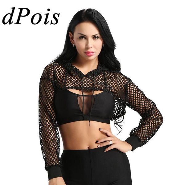 long sleeve tshirt womens mesh fishnet hollow out crop hip-hop street hooded shirts femme punk rock short women's t-shirt, White
long sleeve tshirt womens mesh fishnet hollow out crop hip-hop street hooded shirts femme punk rock short women's t-shirt, White