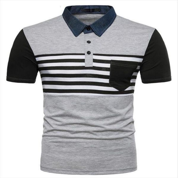 zogaa comfortable men polo shirt short sleeve cotton business british style casual striped shirts, White;black
zogaa comfortable men polo shirt short sleeve cotton business british style casual striped shirts, White;black