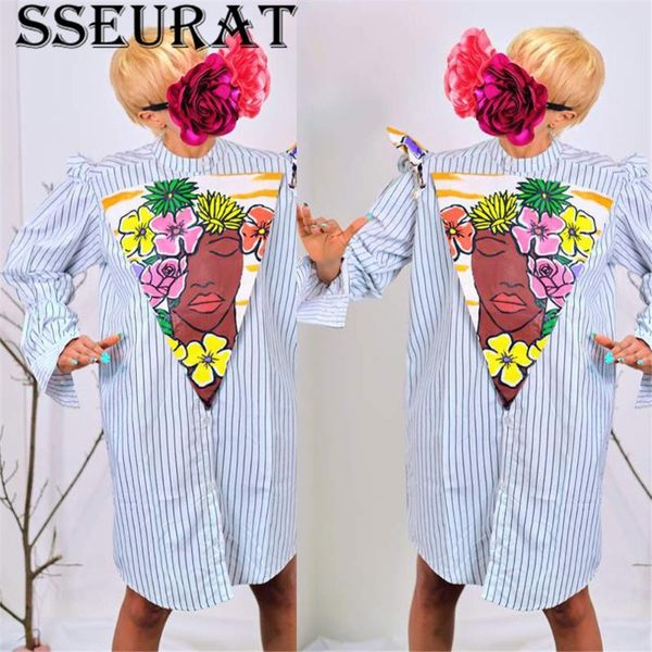 casual dresses sseurat 2021 autumn women long sleeve striped single-breasted shirt dress fashion vestido, Black;gray
casual dresses sseurat 2021 autumn women long sleeve striped single-breasted shirt dress fashion vestido, Black;gray