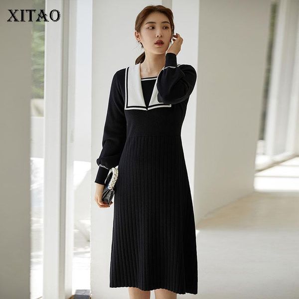 casual dresses xitao knitting splicing contrast color square collar pullover winter fashion loose black all-match zy3141, Black;gray
casual dresses xitao knitting splicing contrast color square collar pullover winter fashion loose black all-match zy3141, Black;gray