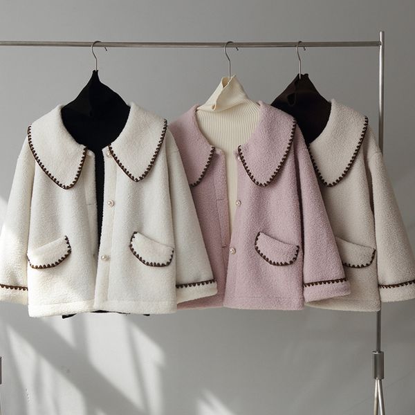 wool fashion lamb autumn winter coat women jacket fleece shaggy warm jackets overcoat single breasted outwear manteau femme onrx, Black
wool fashion lamb autumn winter coat women jacket fleece shaggy warm jackets overcoat single breasted outwear manteau femme onrx, Black