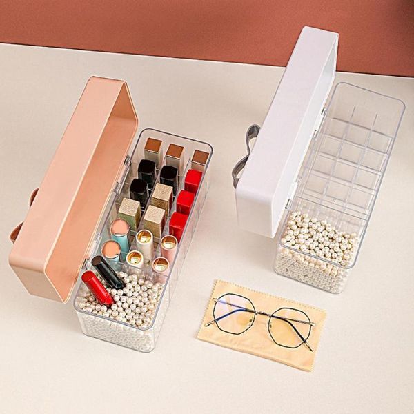 storage boxes & bins simple widely use cosmetics case multi-cell lipstick box with cover for women
storage boxes & bins simple widely use cosmetics case multi-cell lipstick box with cover for women