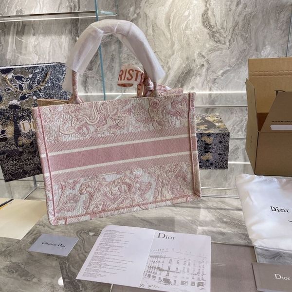 di2021 dice handbag casual d and fashionable hand-held messenger shopping bag embroidered tote bag1n8g