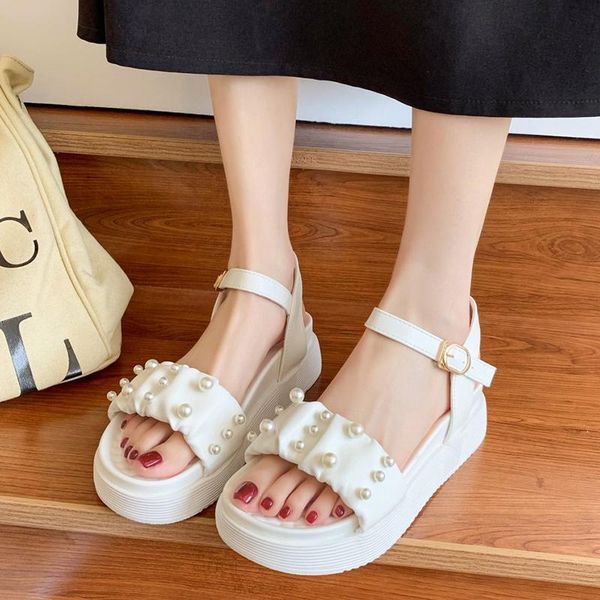 rimocy comfortable soft thick bottom beach sandals women fashion pearl pleated platform shoes woman ankle strap rubber dress, Black
rimocy comfortable soft thick bottom beach sandals women fashion pearl pleated platform shoes woman ankle strap rubber dress, Black