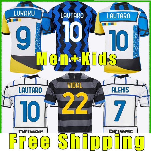 INTER soccer jersey LUKAKU MILAN VIDAL BARELLA LAUTARO ERIKSEN ALEXIS HAKIMI 20 21 22 football shirt 2020 2021 2022 uniforms men + kids kit 4th fourth THAILAND, Third kids
INTER soccer jersey LUKAKU MILAN VIDAL BARELLA LAUTARO ERIKSEN ALEXIS HAKIMI 20 21 22 football shirt 2020 2021 2022 uniforms men + kids kit 4th fourth THAILAND, Third kids