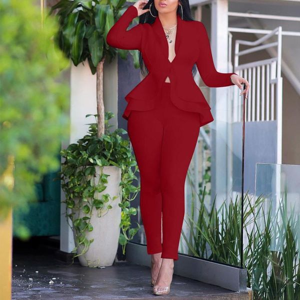 women's two piece pants winter set tracksuit fashion solid v-neck ruffles long sleeve blazers coat pencil suit office lady outfits unif, White
women's two piece pants winter set tracksuit fashion solid v-neck ruffles long sleeve blazers coat pencil suit office lady outfits unif, White