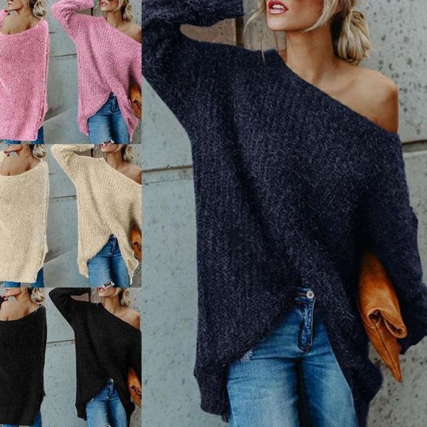 women's sweaters jchb off shoulder knitted sweater women solid loose flare sleeve pullover jumpers female mink cashmere swe, White;black
women's sweaters jchb off shoulder knitted sweater women solid loose flare sleeve pullover jumpers female mink cashmere swe, White;black