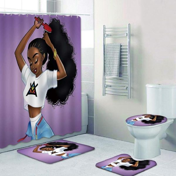 african american women with crown durable waterproof shower curtain set africa girl queen non-slip bathroom mat rugs curtains
african american women with crown durable waterproof shower curtain set africa girl queen non-slip bathroom mat rugs curtains
