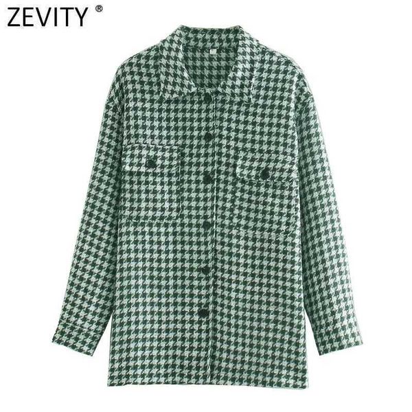 zevity women vintage turn down collar long sleeve houndstooth shirt coat female pockets patch casual slim jacket ct614 210603, Black;brown
zevity women vintage turn down collar long sleeve houndstooth shirt coat female pockets patch casual slim jacket ct614 210603, Black;brown