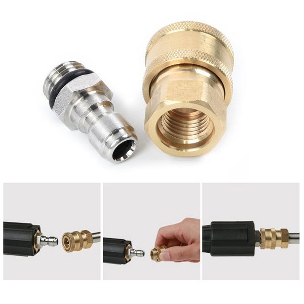 watering equipments pair pressure washer quick release 1/4 male m22/14 female plug brass connector connectors for foam pots
watering equipments pair pressure washer quick release 1/4 male m22/14 female plug brass connector connectors for foam pots
