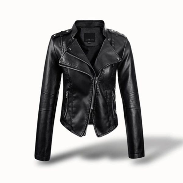 women's leather & faux plus size jackets jaqueta feminina women coat casacos feminino sobretudo locomotive abrigo chaquetas mujer mante, Black
women's leather & faux plus size jackets jaqueta feminina women coat casacos feminino sobretudo locomotive abrigo chaquetas mujer mante, Black