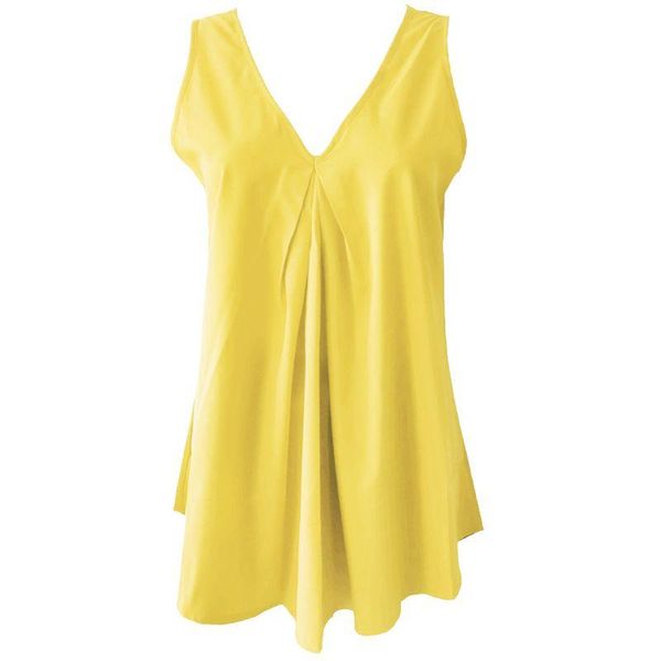 women's swimwear women sleeveless chiffon tank pleated drape v-neck swing tunic shirts vest, White;black
women's swimwear women sleeveless chiffon tank pleated drape v-neck swing tunic shirts vest, White;black