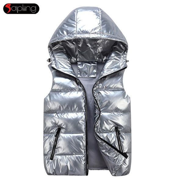 men's vests shiny down cotton padded waistcoat for men and women warm hooded vest autumn winter parent-child wear sleeveless parka jack, Black;white
men's vests shiny down cotton padded waistcoat for men and women warm hooded vest autumn winter parent-child wear sleeveless parka jack, Black;white