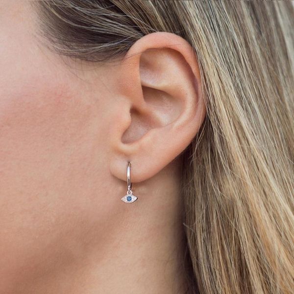 sterling silver jewelry with devil's eye zircon earrings korean version fashion temperament hypoallergenic stud, Golden;silver
sterling silver jewelry with devil's eye zircon earrings korean version fashion temperament hypoallergenic stud, Golden;silver