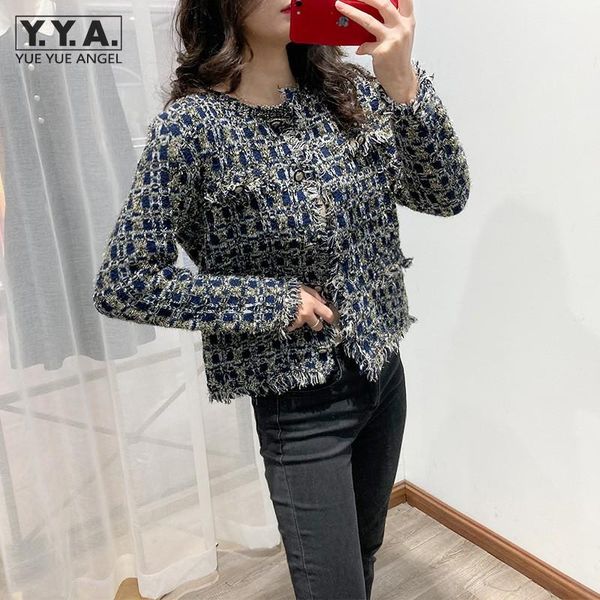 women's jackets brand designer women short plaid tweed jacket single breasted slim fit office ladies twill coat tassels vintage outwear, Black;brown
women's jackets brand designer women short plaid tweed jacket single breasted slim fit office ladies twill coat tassels vintage outwear, Black;brown