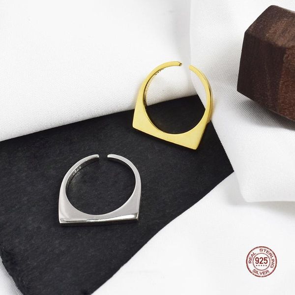 cluster rings lko 925 sterling silver open ring geometric square adjustable temperament simplicity women jewelry ornaments, Golden;silver
cluster rings lko 925 sterling silver open ring geometric square adjustable temperament simplicity women jewelry ornaments, Golden;silver