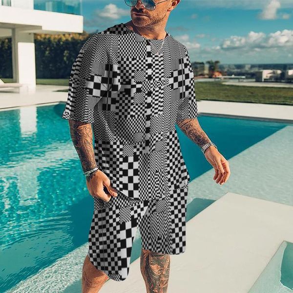 jogging clothing european and american fashion simple men's loose 3d geometric short-sleeved suit sports casual round neck t-shirt, Black;red
jogging clothing european and american fashion simple men's loose 3d geometric short-sleeved suit sports casual round neck t-shirt, Black;red
