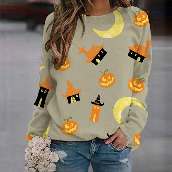 women's hoodies & sweatshirts women hoodie halloween pumpkin print shirt long sleeve sweatshirt harajuku plus size casual loose pullove, Black
women's hoodies & sweatshirts women hoodie halloween pumpkin print shirt long sleeve sweatshirt harajuku plus size casual loose pullove, Black