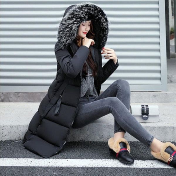 women's trench coats winter woman 2021 coat women slim casaco feminino long fashion big fur collar thicken down jacket cotton, Tan;black
women's trench coats winter woman 2021 coat women slim casaco feminino long fashion big fur collar thicken down jacket cotton, Tan;black