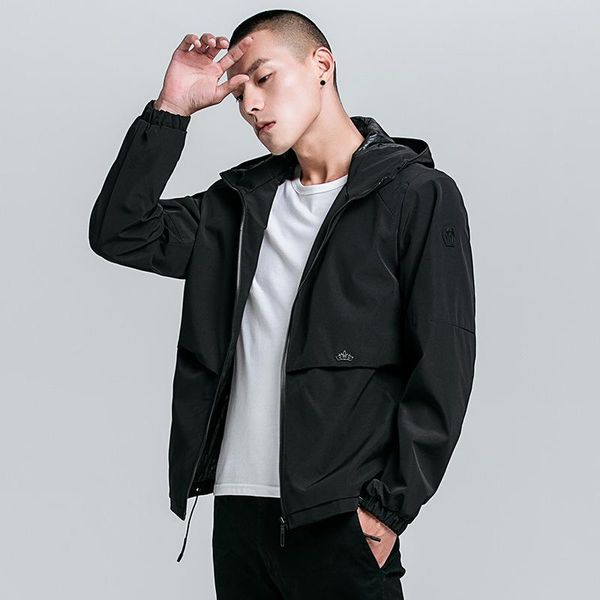 men's jackets autumn hooded young windbreaker casual trend jacket simple men, Black;brown
men's jackets autumn hooded young windbreaker casual trend jacket simple men, Black;brown