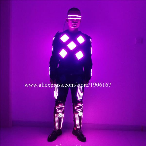 party decoration colorful led luminous robot dance suit rgb glasses flashing armor light up outfits stage performance costume clothes
party decoration colorful led luminous robot dance suit rgb glasses flashing armor light up outfits stage performance costume clothes