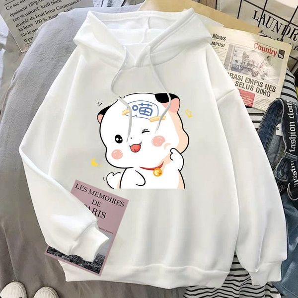 women's hoodies & sweatshirts fall / winter style sweater women plush thick loose korean hooded versatile cartoon student coat 01my, Black
women's hoodies & sweatshirts fall / winter style sweater women plush thick loose korean hooded versatile cartoon student coat 01my, Black