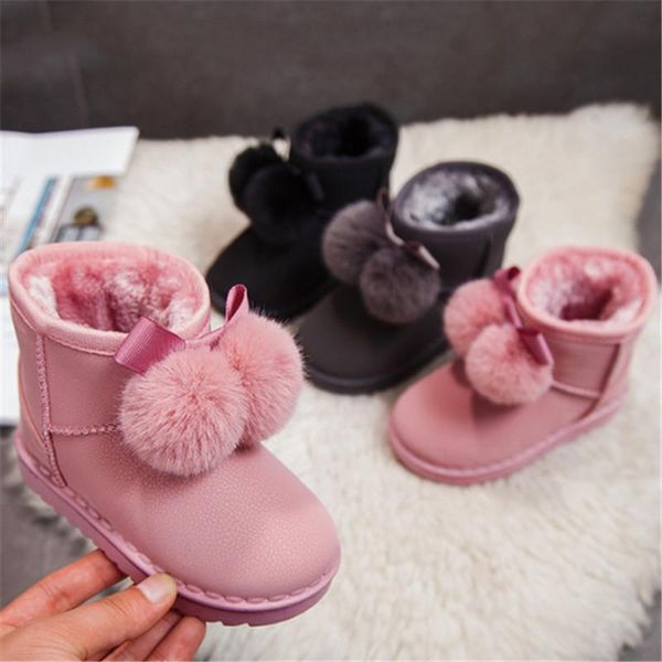 mudipanda baby girls boots winter fur warm toddler kids for cute with ball little snow ankle size 25-36, Black;grey
mudipanda baby girls boots winter fur warm toddler kids for cute with ball little snow ankle size 25-36, Black;grey