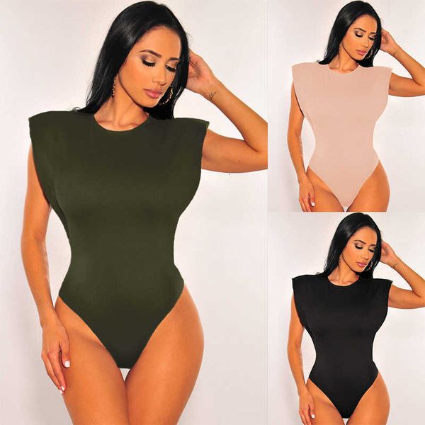 women's jumpsuits & rompers 21fw soild color romper fashion sleeveless skinnny crew neck designer womens clo sg3e, Black;white
women's jumpsuits & rompers 21fw soild color romper fashion sleeveless skinnny crew neck designer womens clo sg3e, Black;white