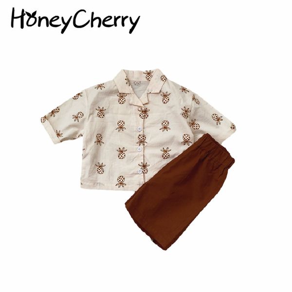 spring and summer shirt + shorts two-piece suit chill sets 2 piece for kids toddler girl outfits 210515, White
spring and summer shirt + shorts two-piece suit chill sets 2 piece for kids toddler girl outfits 210515, White