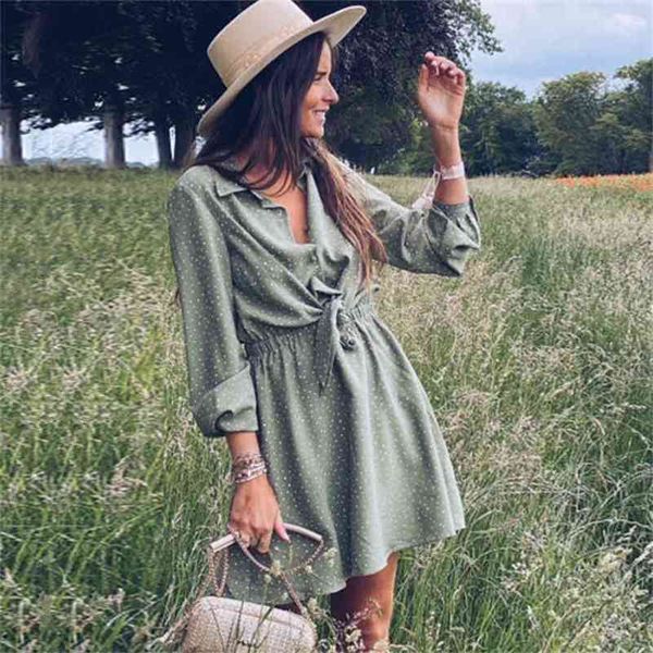 polka dot vintage green dress women long sleeve autumn winter bowknot button shirt short casual 210427, Black;gray
polka dot vintage green dress women long sleeve autumn winter bowknot button shirt short casual 210427, Black;gray