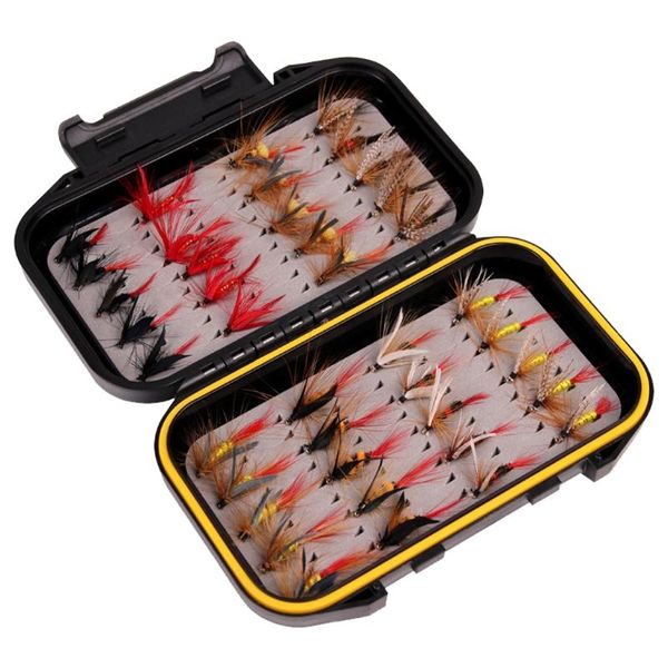 fishing hooks h053 flies kit with tackle box case, dry wet flies, nymphs, streamers for bass salmon trout lures
fishing hooks h053 flies kit with tackle box case, dry wet flies, nymphs, streamers for bass salmon trout lures